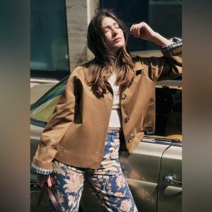 NWT Sezane - Bobby Jacket, camel, in size 38 (US6)
